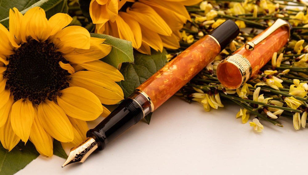 Aurora Optima Orange Fountain Pen