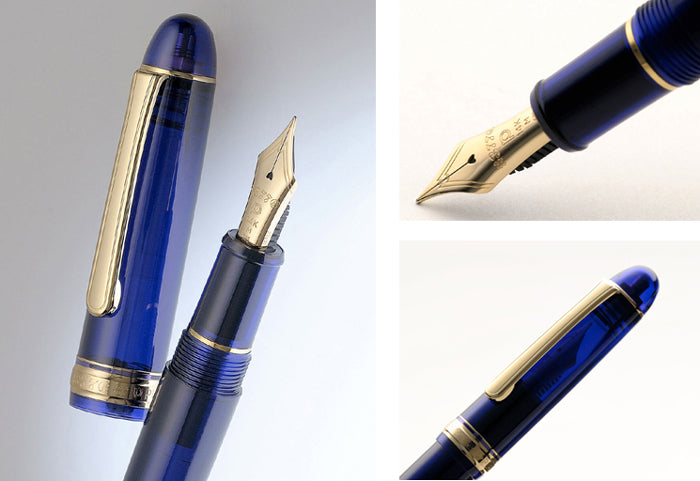 Platinum #3776 Century Chartres Blue Fountain Pen