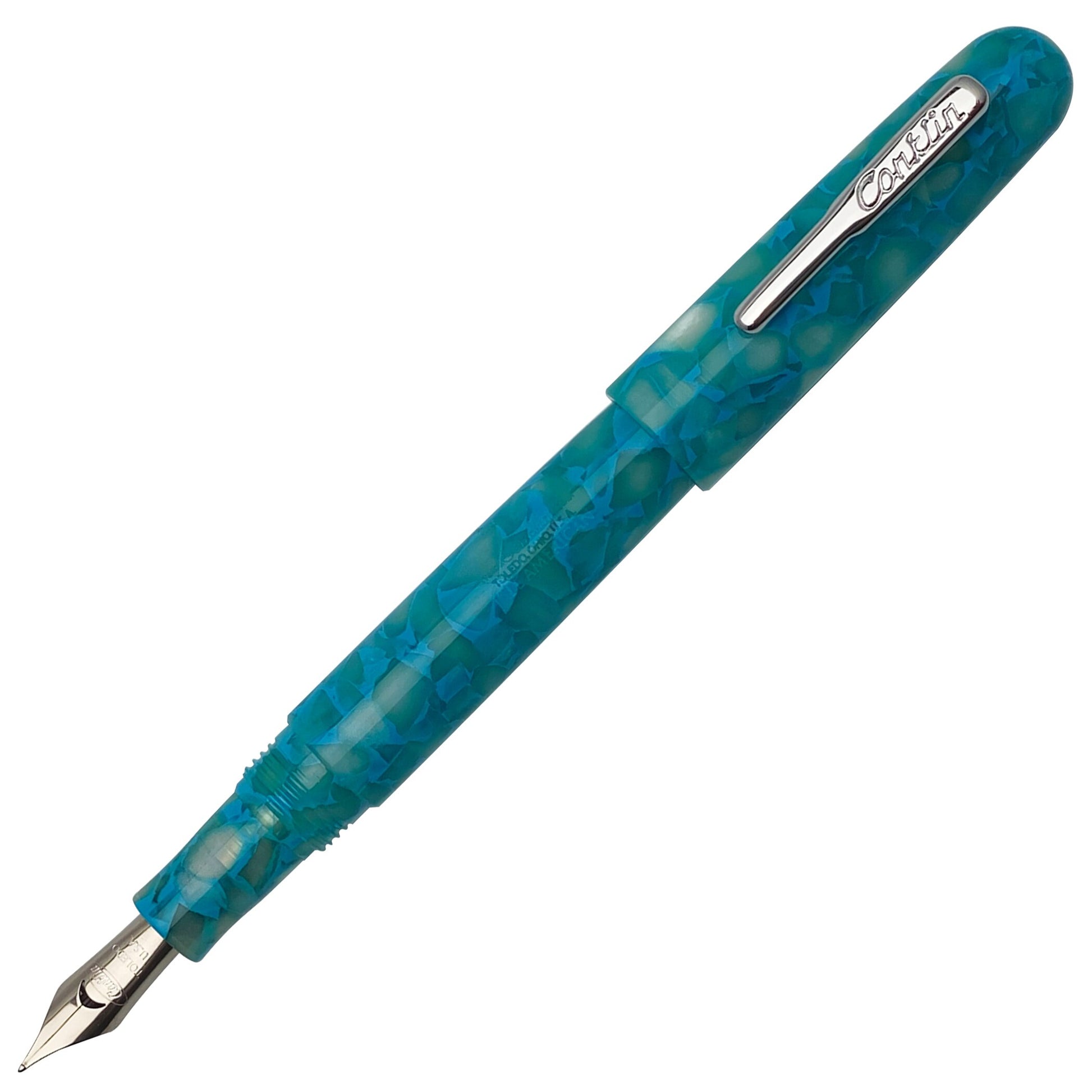 Conklin All American Fountain Pen Turquoise Serenity