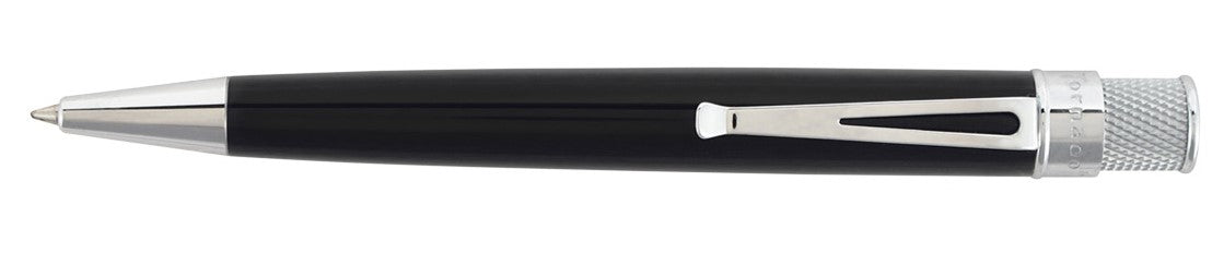 Retro 51 Tornado Classic Lacquers Black Retractable Rollerball