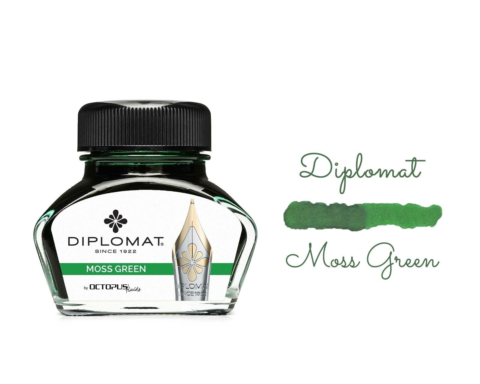 Diplomat Bottled Ink Moss Green 30mL