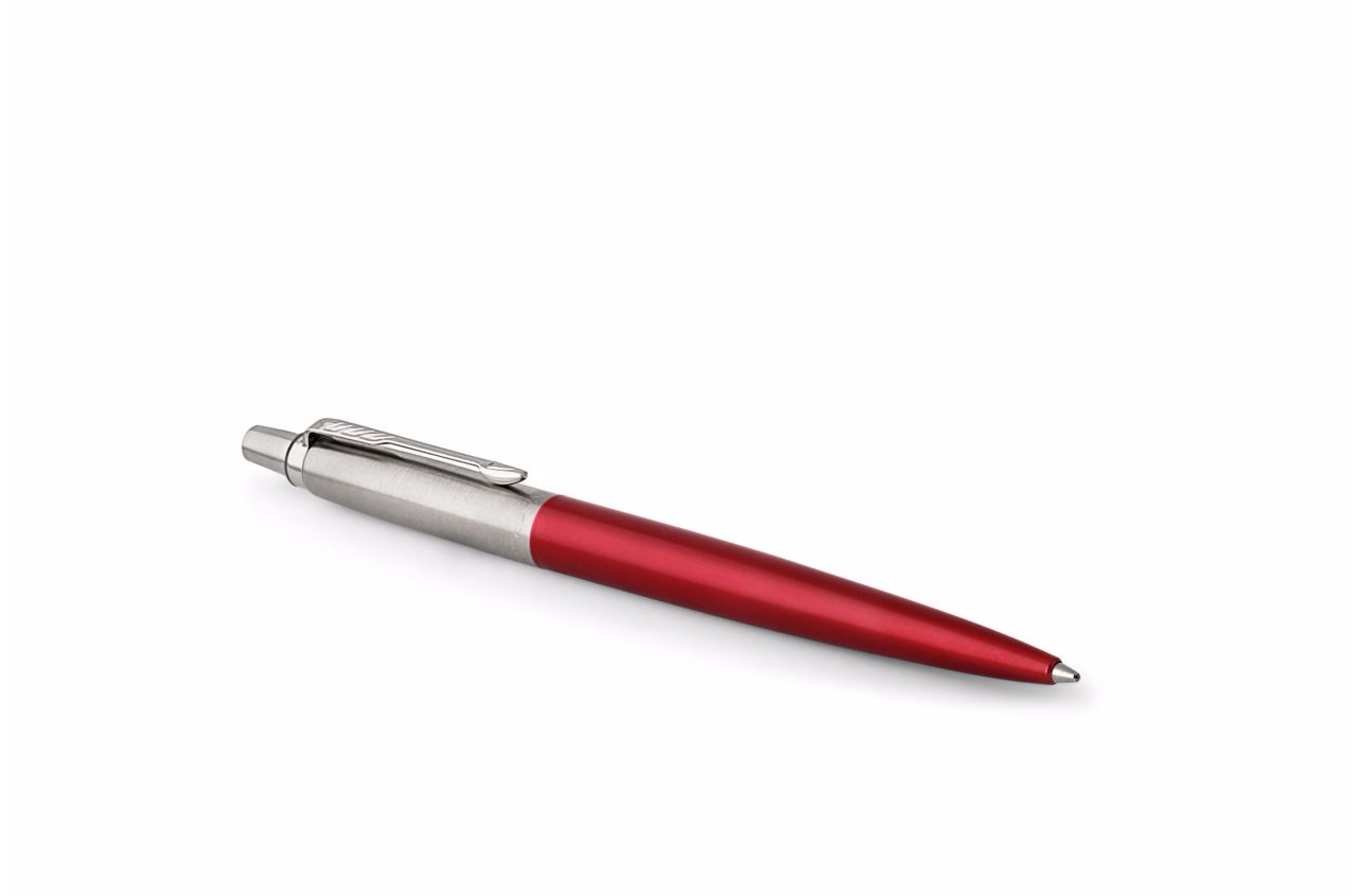 Parker Jotter Stainless Steel Kensington Red Ballpoint Pen