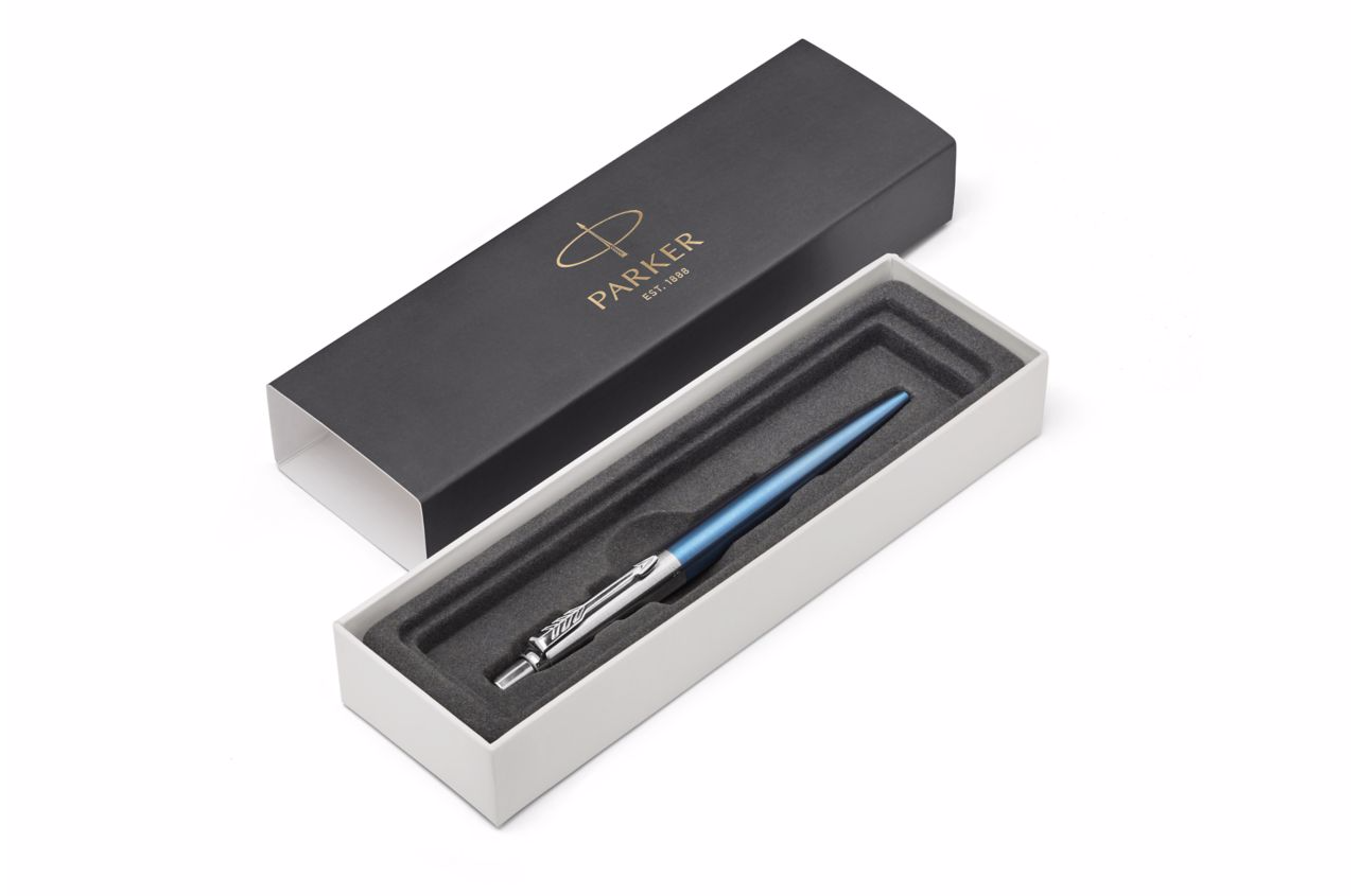 Parker Jotter Stainless Steel Waterloo Blue