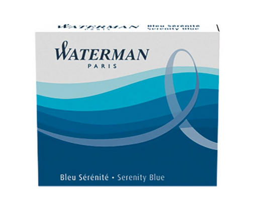 Waterman Serenity Blue large size standard cartridges 