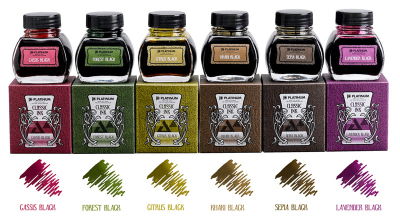 Platinum Premium Classic Bottled Ink Citrus Black