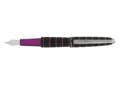 Diplomat Elox Ring Black/Purple Fountain Pen Steel Nib
