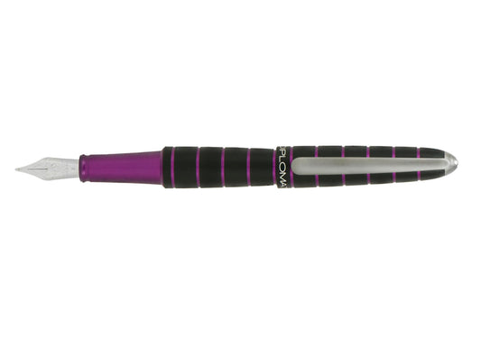 Diplomat Elox Ring Black/Purple Fountain Pen Steel Nib