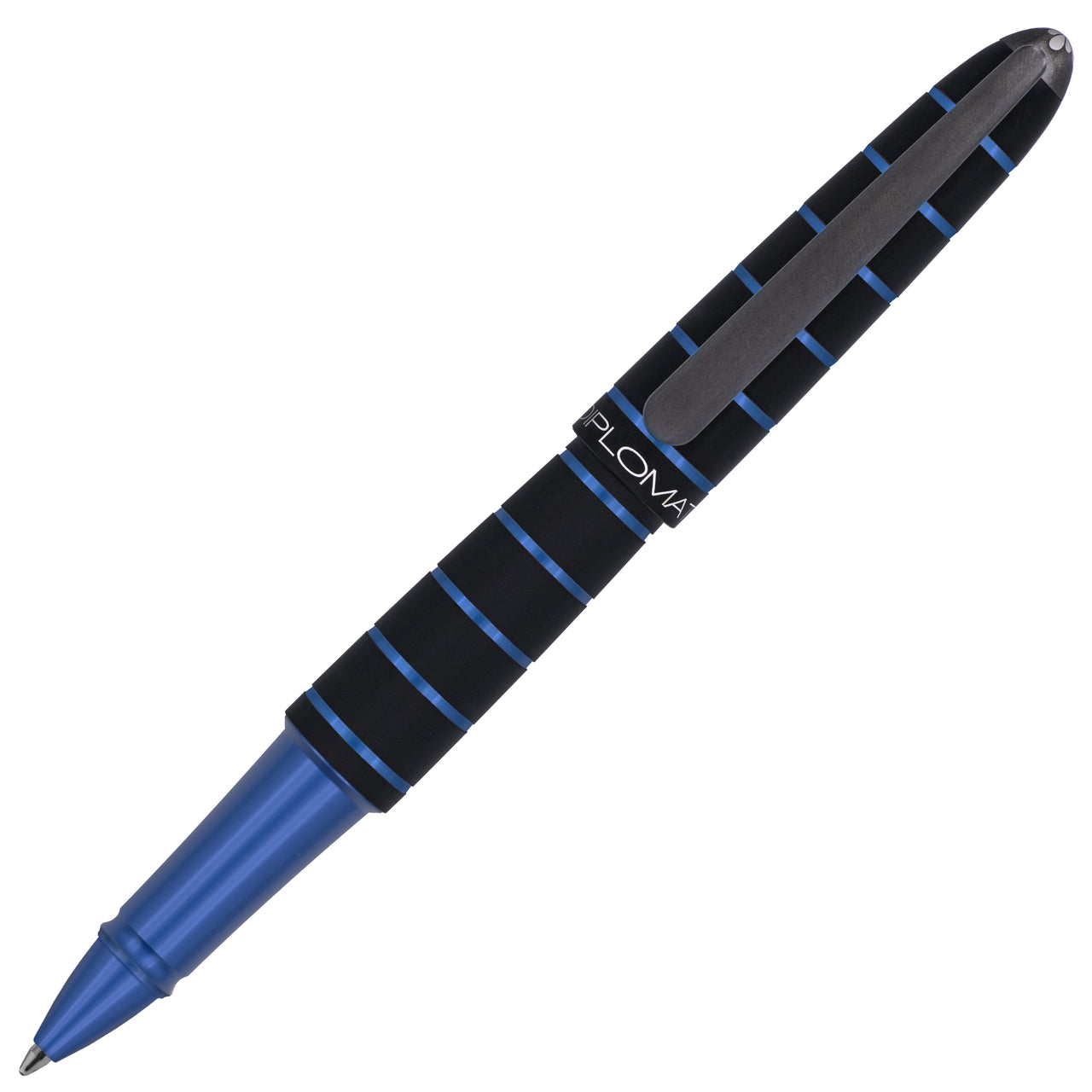 Diplomat Elox Ring Black/Blue Rollerball