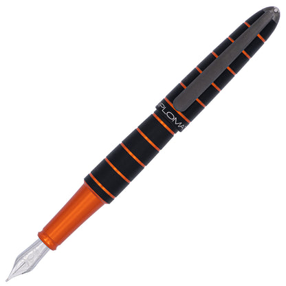 Diplomat Elox Ring Black/Orange Fountain Pen Steel Nib
