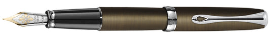 Diplomat Excellence A² Oxyd Brass Fountain Pen 14k Gold Nib