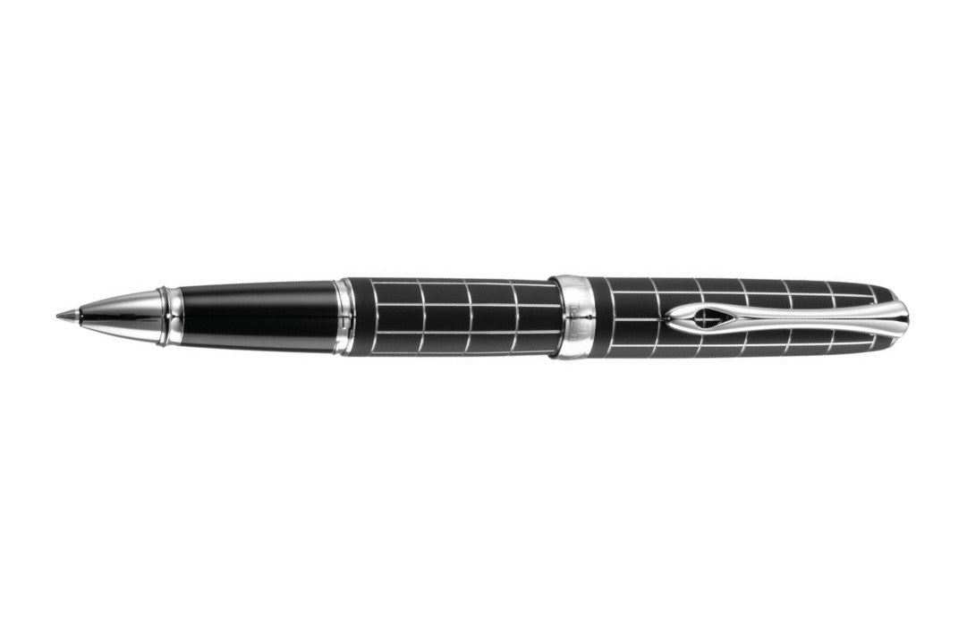 Diplomat Excellence A+ Rhombus Guilloche Lapis Black Rollerball