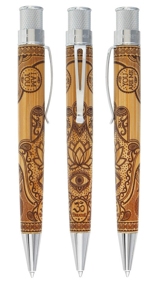 Retro 51 Tornado Rescue Hamsa Bamboo Retractable Rollerball