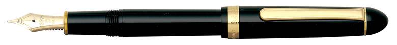 Platinum #3776 Century Black with Gold Trim Fountain Pen