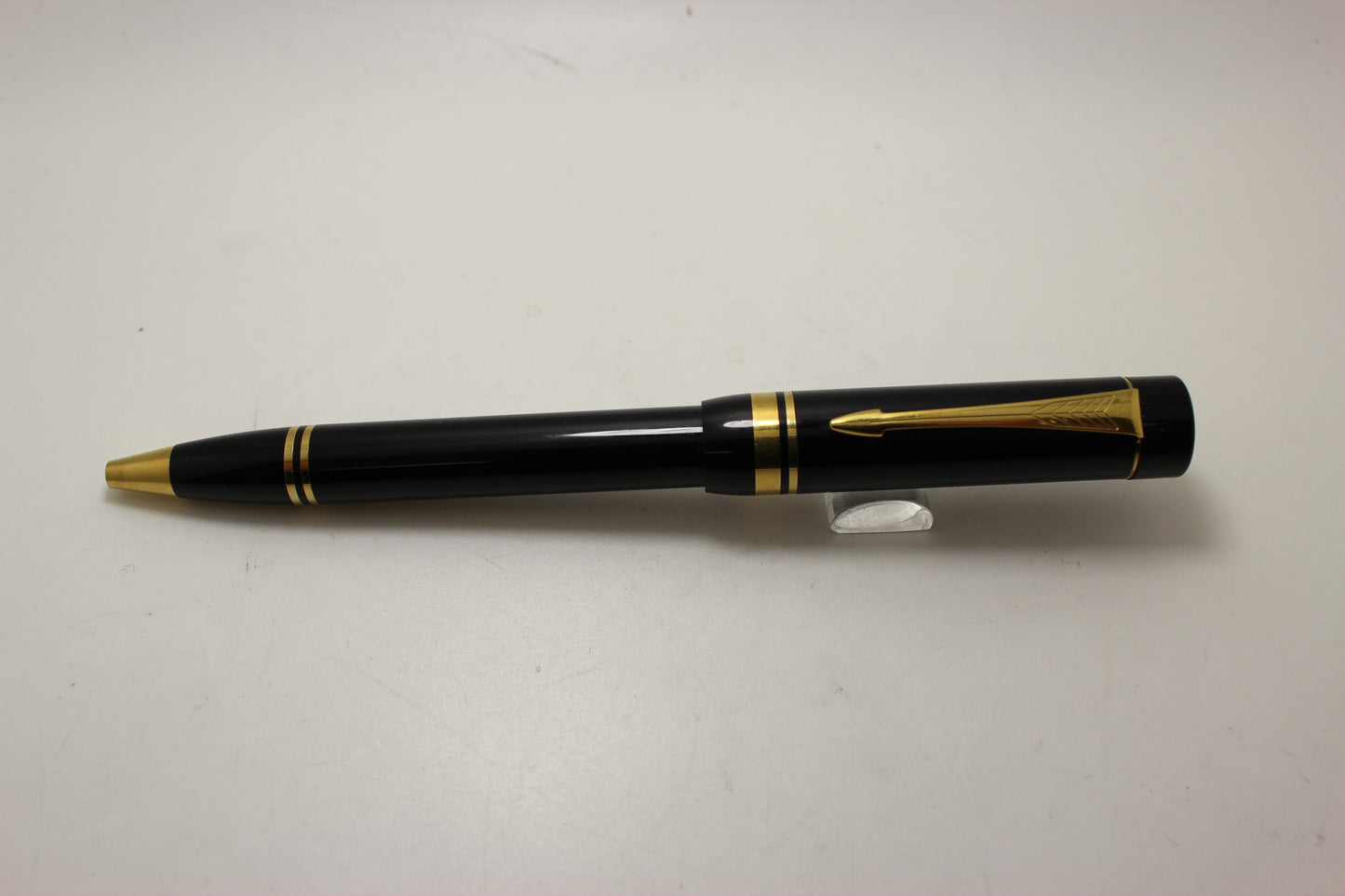 Parker Duofold Cap Actuated Black Ballpoint Pen