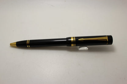Parker Duofold Cap Actuated Black Ballpoint Pen