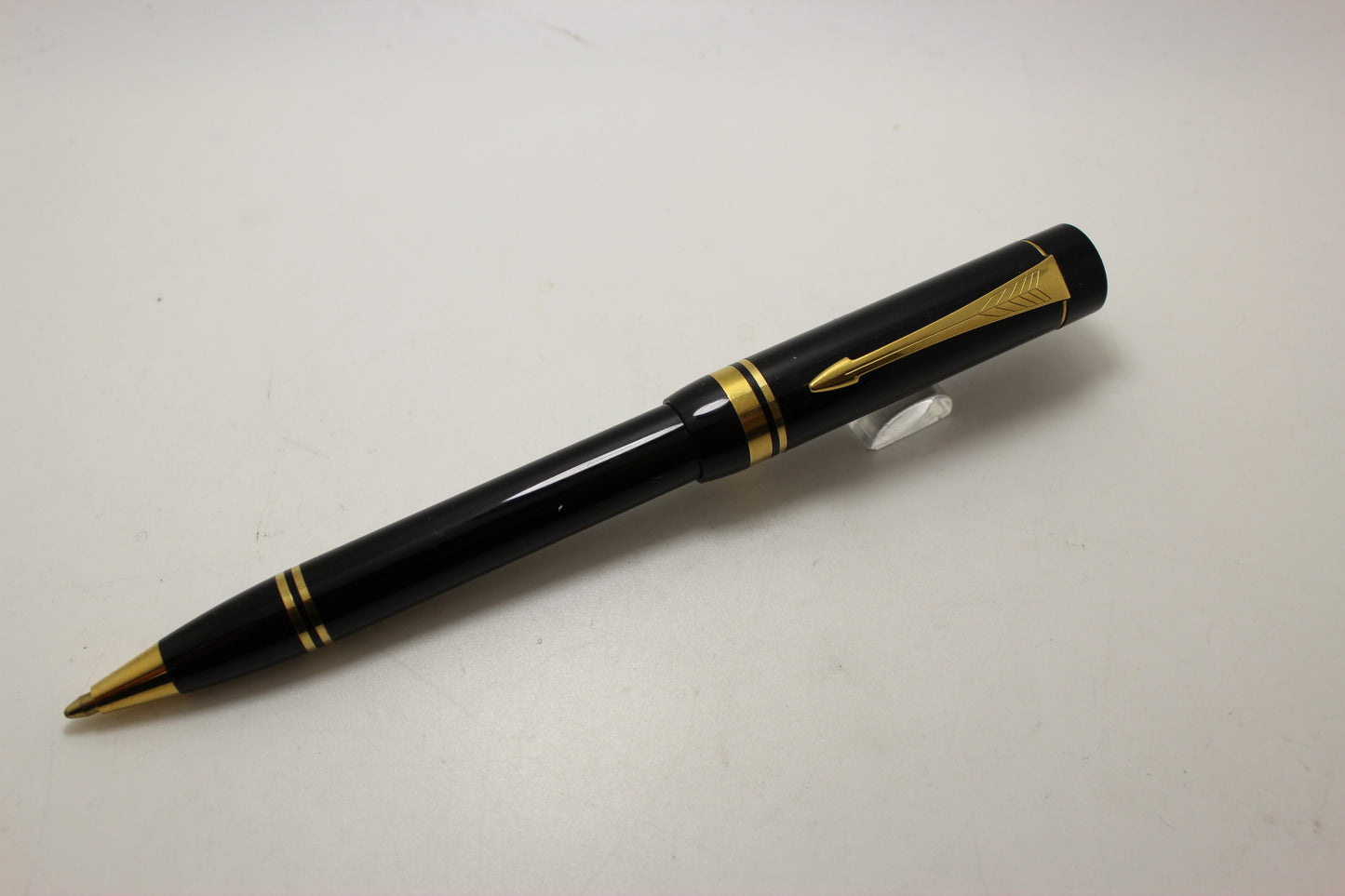 Parker Duofold Cap Actuated Black Ballpoint Pen