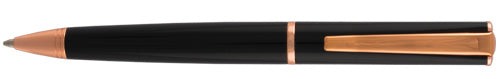 Monteverde Impressa Black and Rose Gold Trim Ballpoint Pen