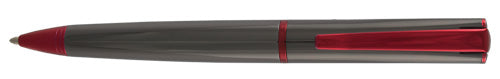 Monteverde Impressa Gun Metal Red Trim Ballpoint Pen