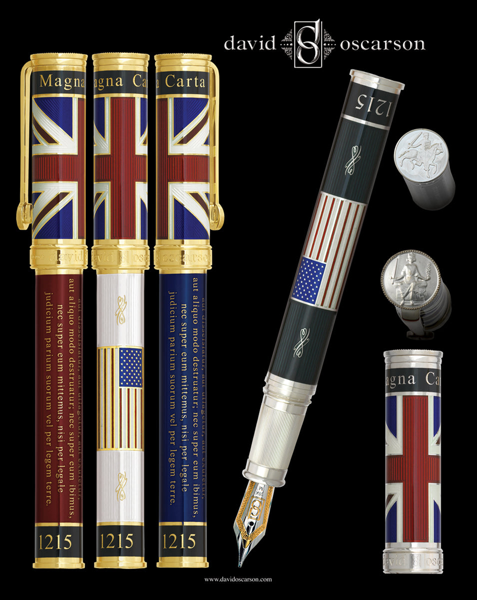 David Oscarson Magna Carta Red Fountain Pen