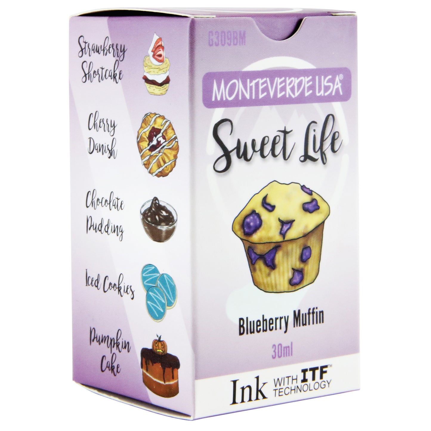 Monteverde Sweet Life Bottled Ink 30mL Blueberry Muffin