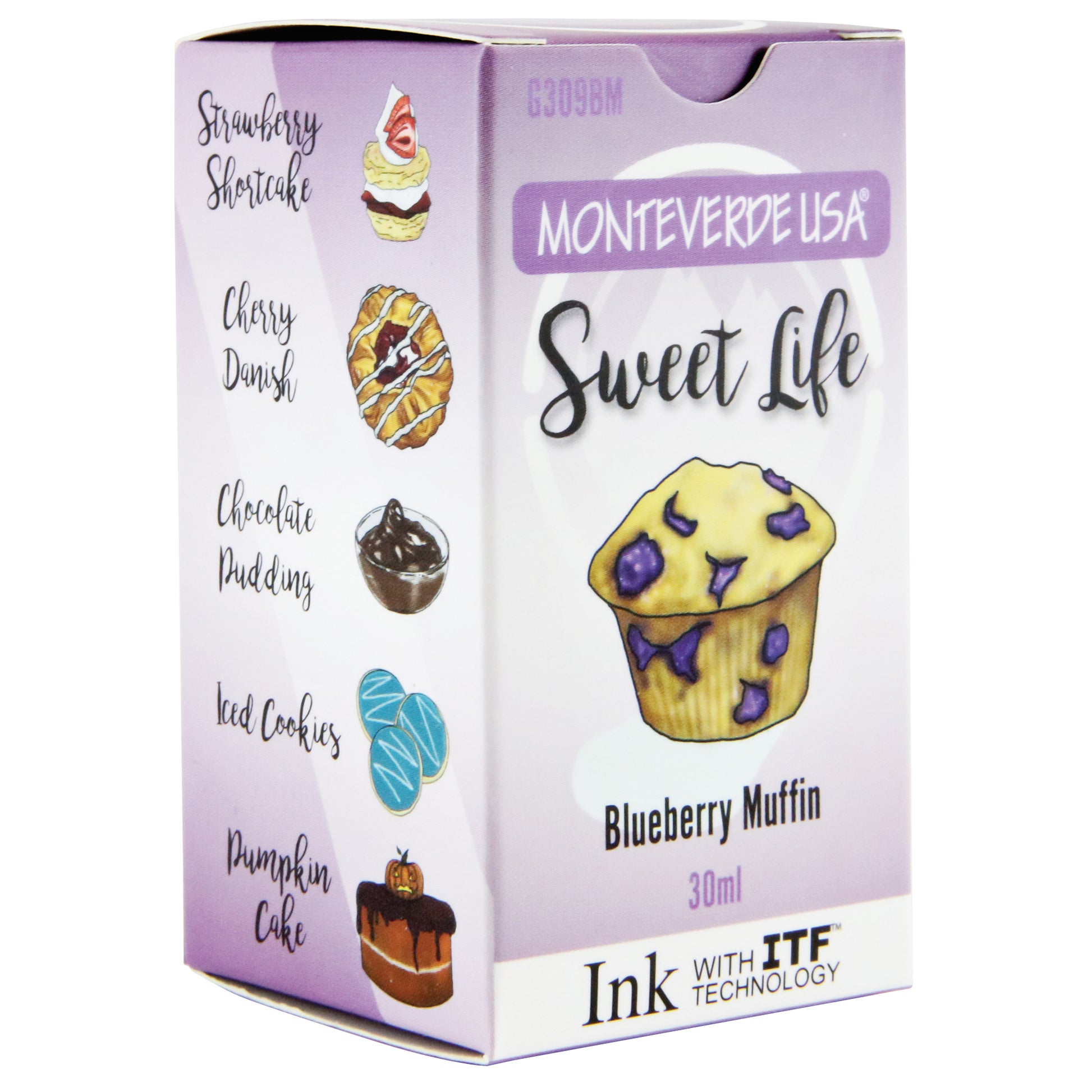 Monteverde Sweet Life Bottled Ink 30mL Blueberry Muffin