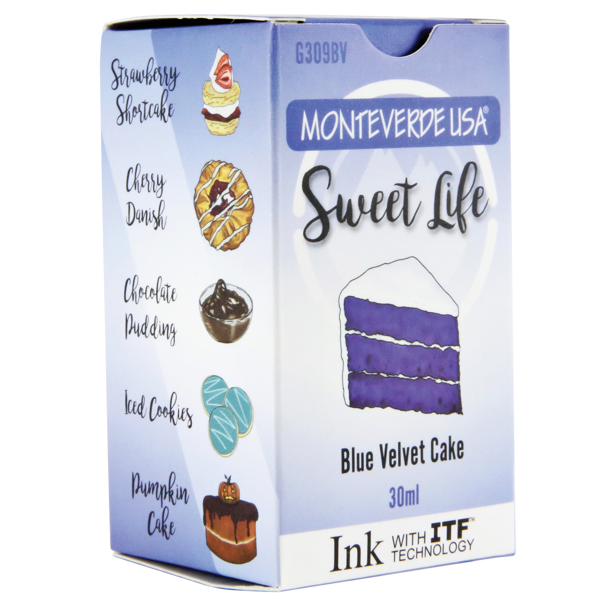 Monteverde Sweetlife Bottled Ink 30mL Blue Velvet Cake