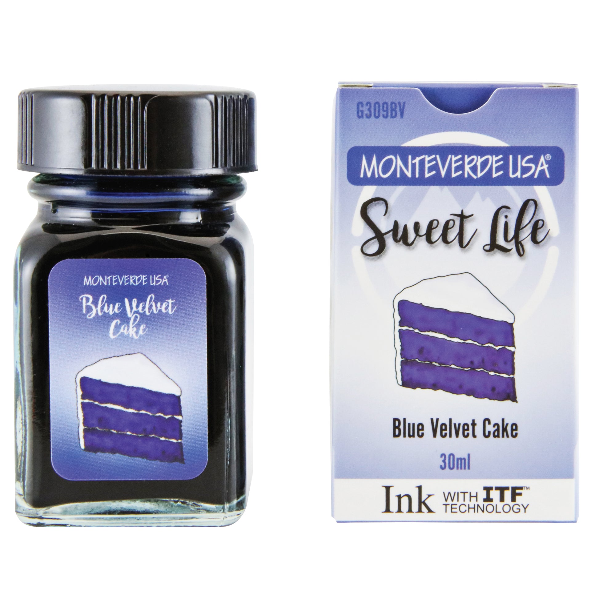 Monteverde Sweetlife Bottled Ink 30mL Blue Velvet Cake
