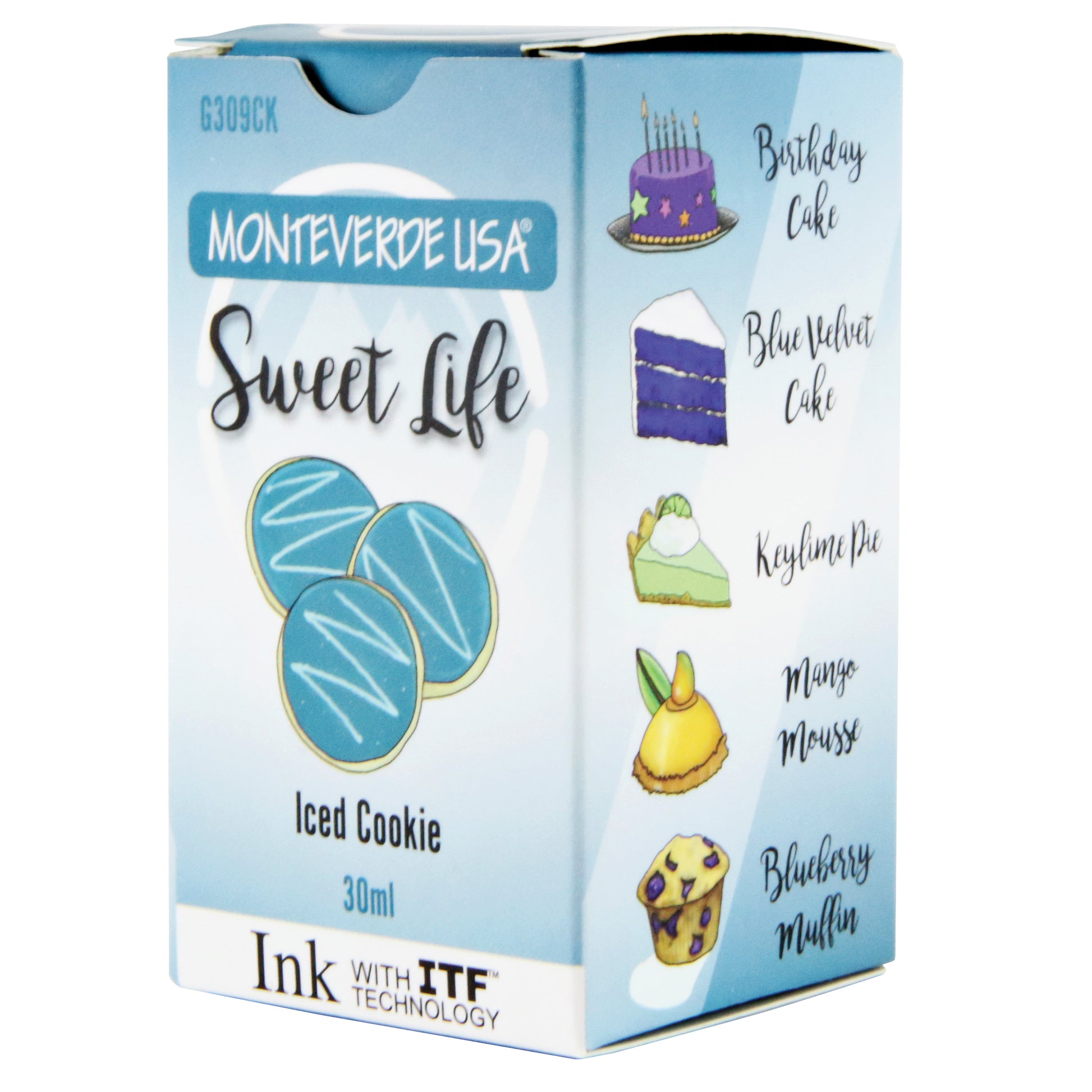 Monteverde Sweet Life Bottled Ink 30mL Iced Cookie