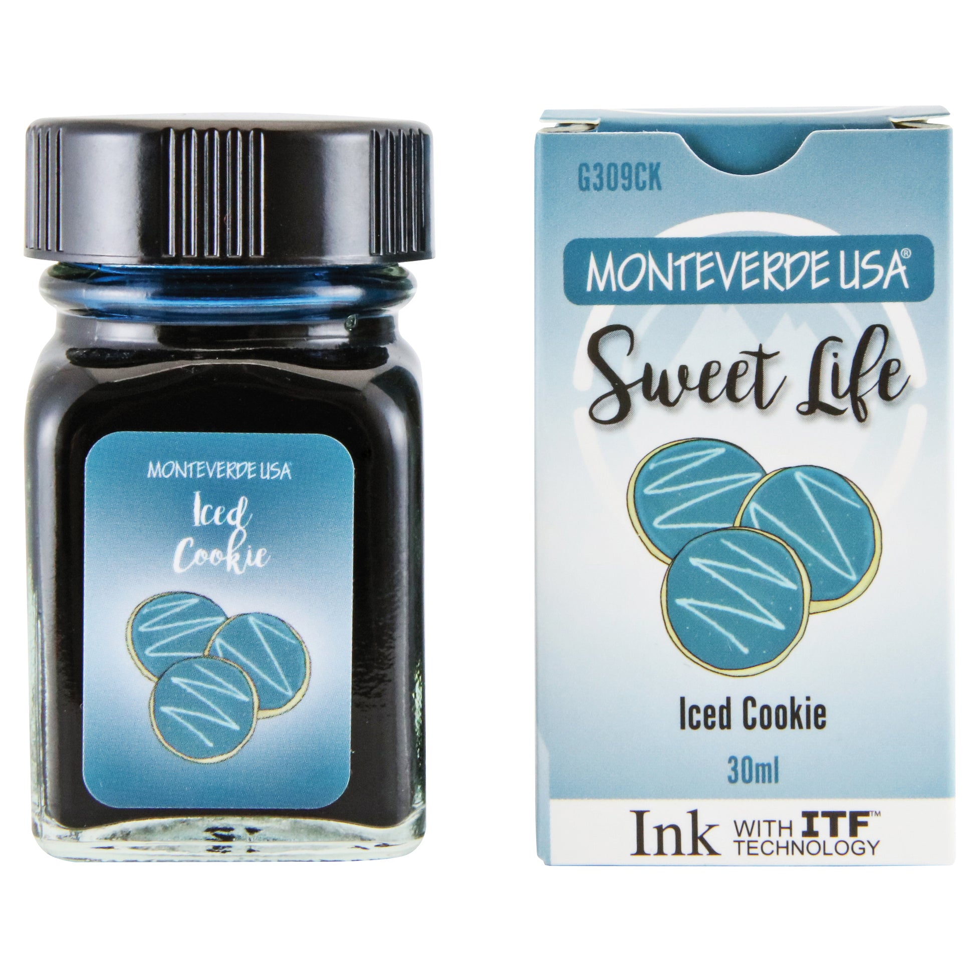 Monteverde Sweet Life Bottled Ink 30mL Iced Cookie