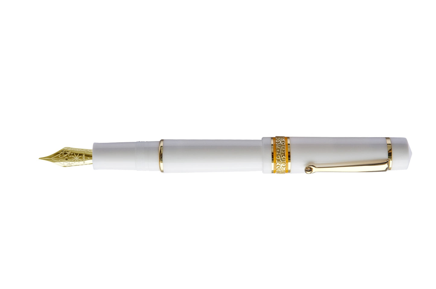 Maiora Mytho Dama Mirror Solid White Fountain Pen