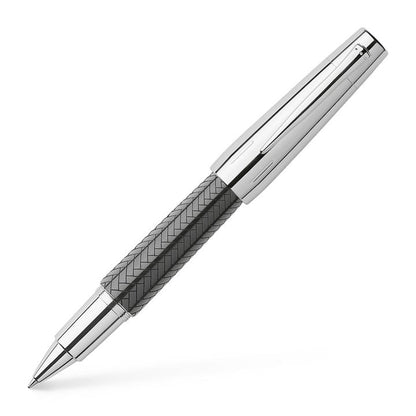 Faber-Castell E-Motion Parquet Black Resin Rollerball