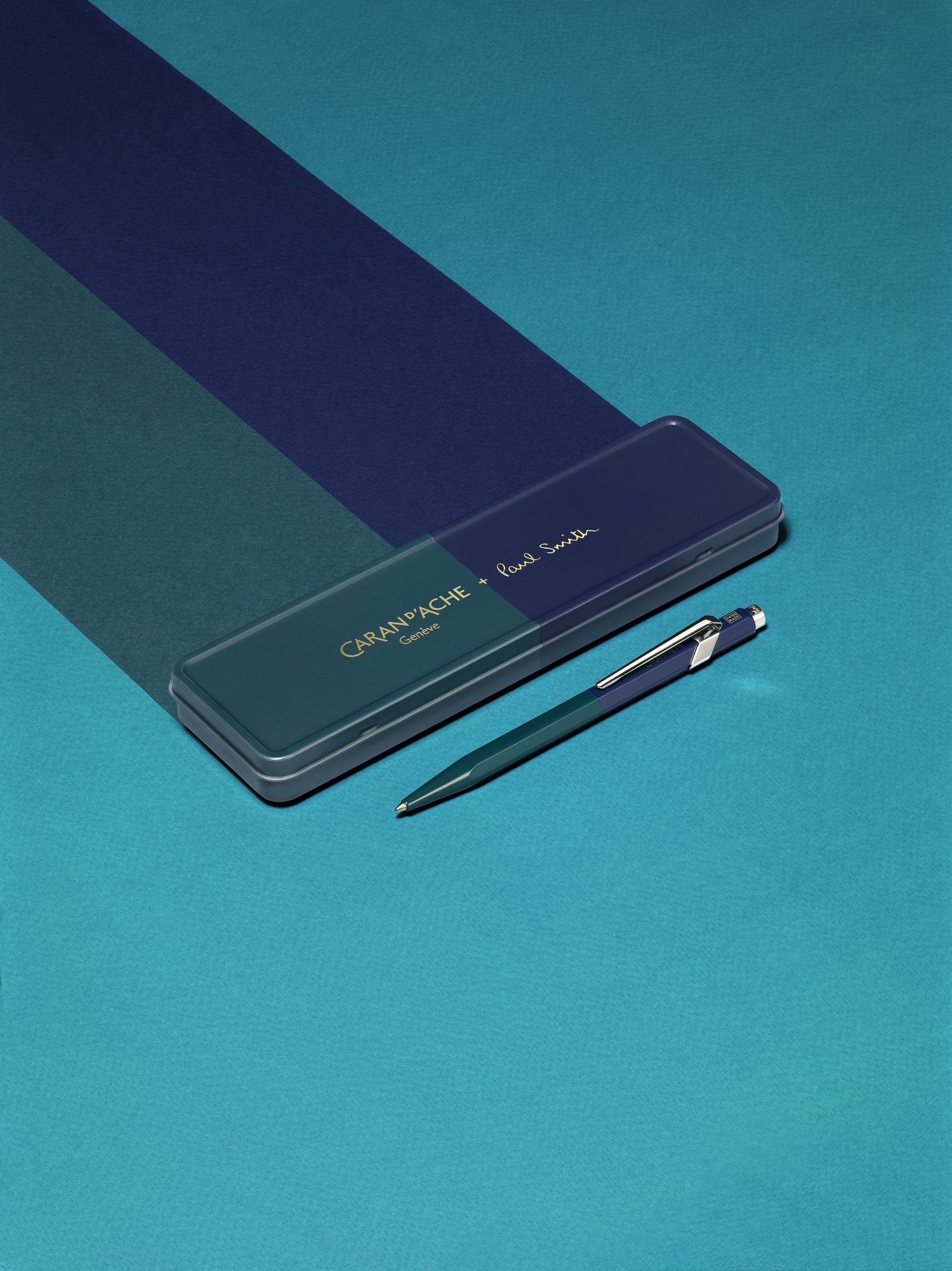 Caran d'Ache 849 Paul Smith Special Edition 4 Racing Green Navy Ballpoint