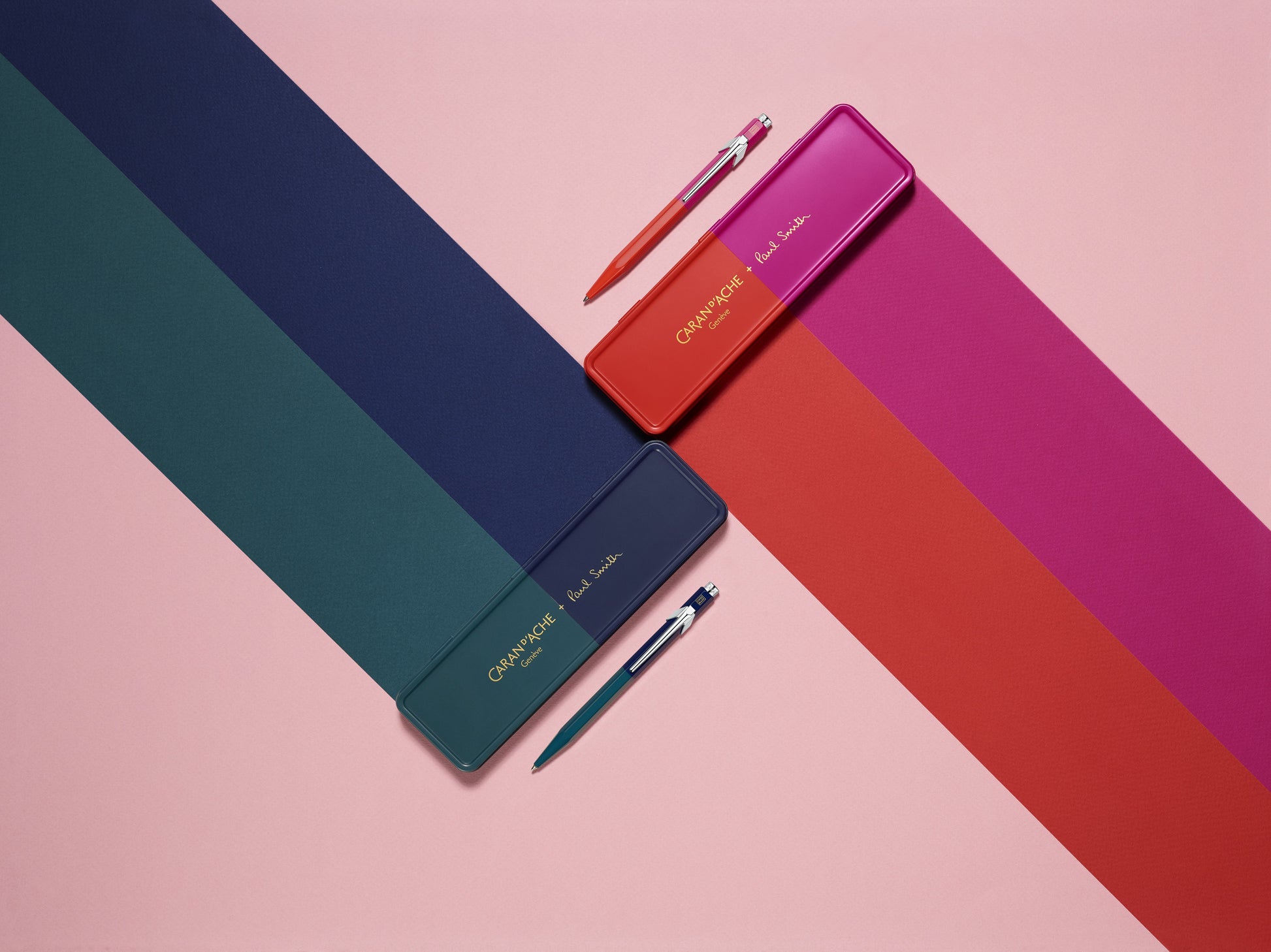 Caran d'Ache 849 Paul Smith Special Edition 4 Racing Green Navy Ballpoint