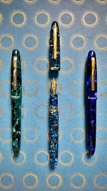Esterbrook Estie Oversize Nouveau Bleu Gold Trim Fountain Pen