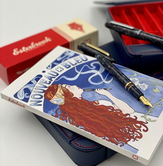 Esterbrook Estie Oversize Nouveau Bleu Gold Trim Fountain Pen
