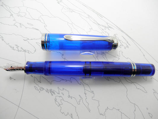 Pelikan M605 Marine Blue Transparent
