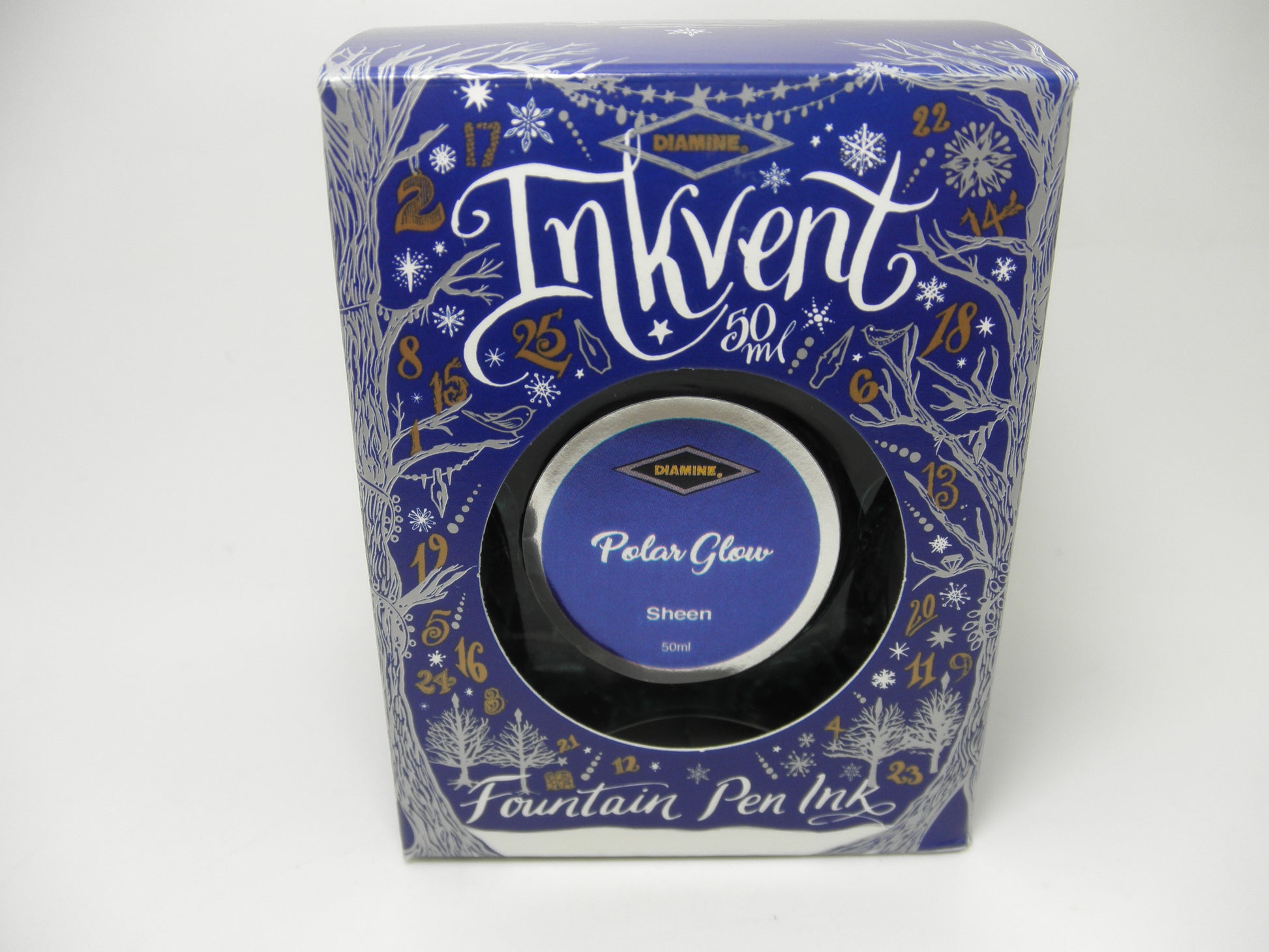 Diamine Inkvent Fountain pen Ink - Polar Glow Sheen