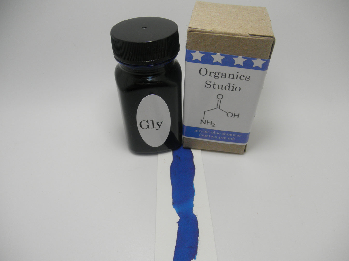 Organics Studio Shimmer Glycine Blue Fountain Pen Ink 