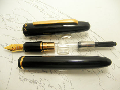 Esterbrook Estie Fountain Pen Black Gold Trim