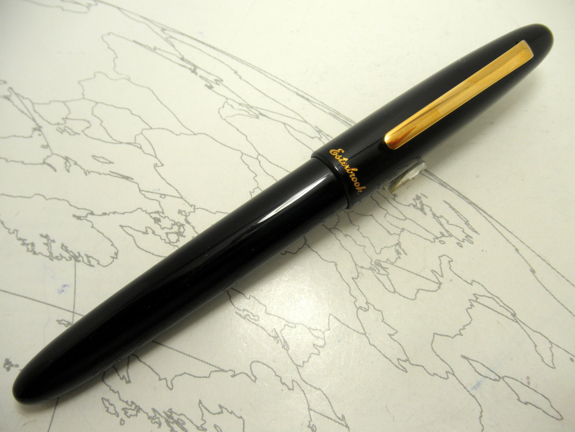 Esterbrook Estie Fountain Pen Black Gold Trim