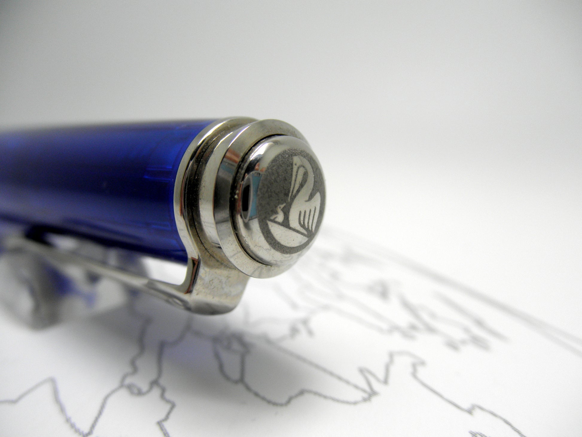 Pelikan M605 Marine Blue Transparent