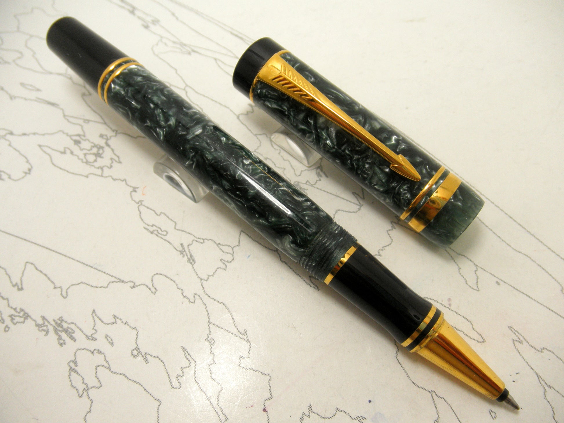 Parker Duofold Green Roller Ball