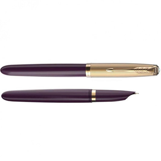 Parker 51 Deluxe Plum Fountain Pen