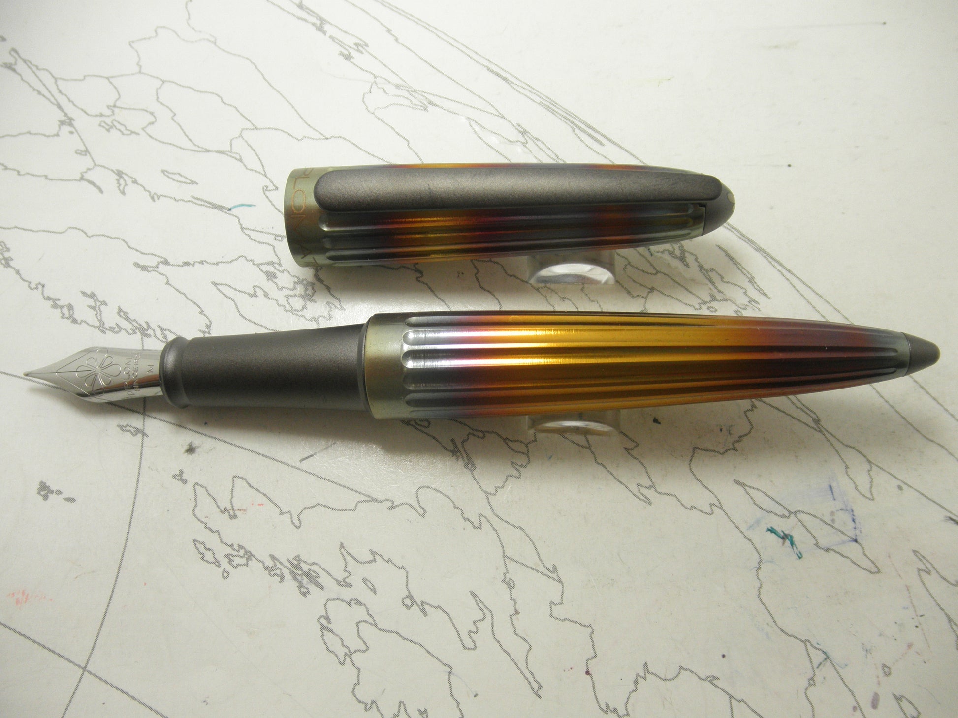 Diplomat Aero Flame Fountain Pen