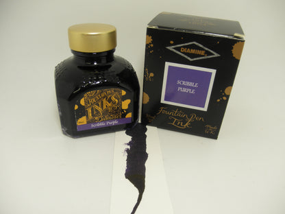 Diamine Fountain Pen Ink Scribble Purple