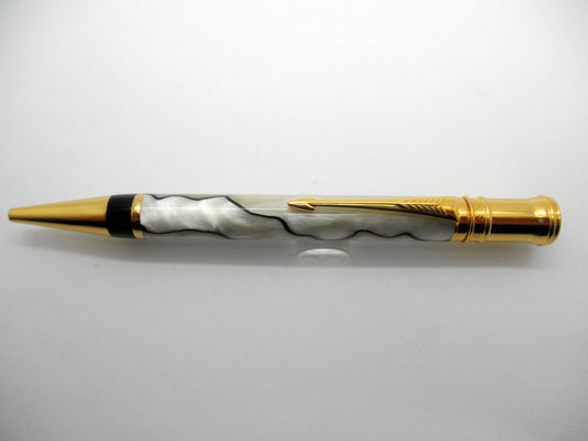 Parker Duofold Pearl and Black Ballpoint
