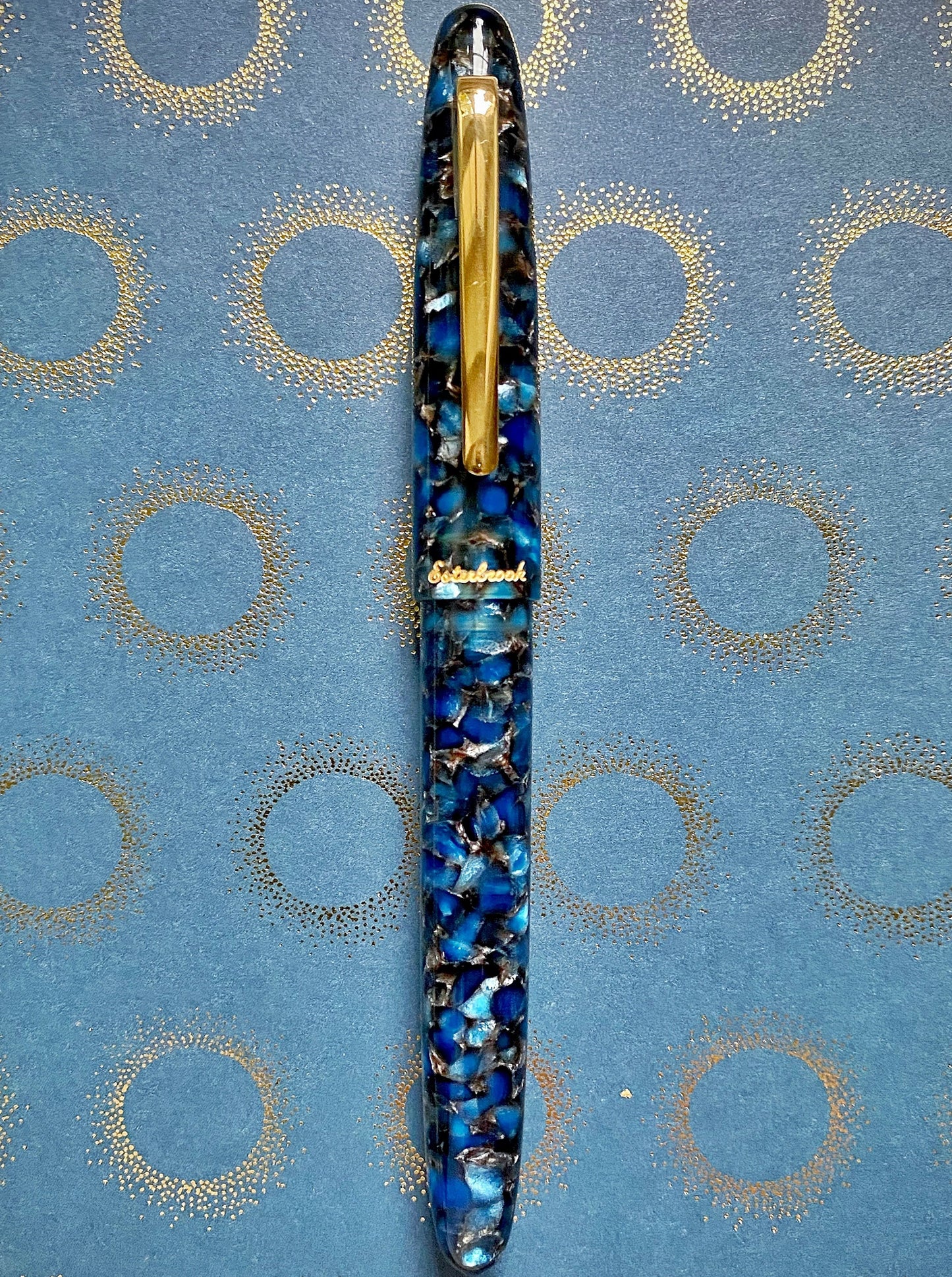 Esterbrook Estie Standard Nouveau Bleu Gold Trim Fountain Pen