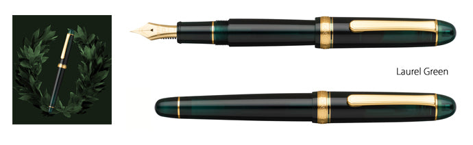 Platinum #3776 Century Laurel Green Fountain Pen