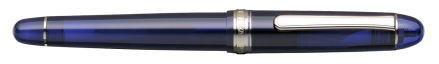 Platinum #3776 Century Chartres Blue with Chrome Trim Fountain Pen