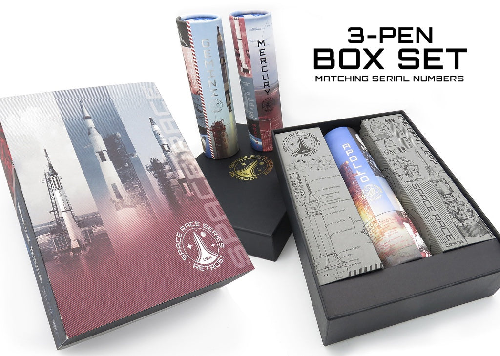 Retro 51 Space Race Rollerball 3 Pen Box Set